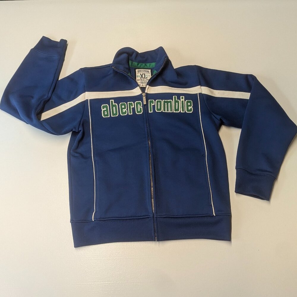 abercrombie kids Size XL (Men's Small) Sweat Jacket Royal Blue